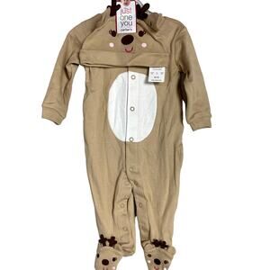 Carter's Just One You My First Christmas Set Baby Size 6 Months Reindeer Pajamas